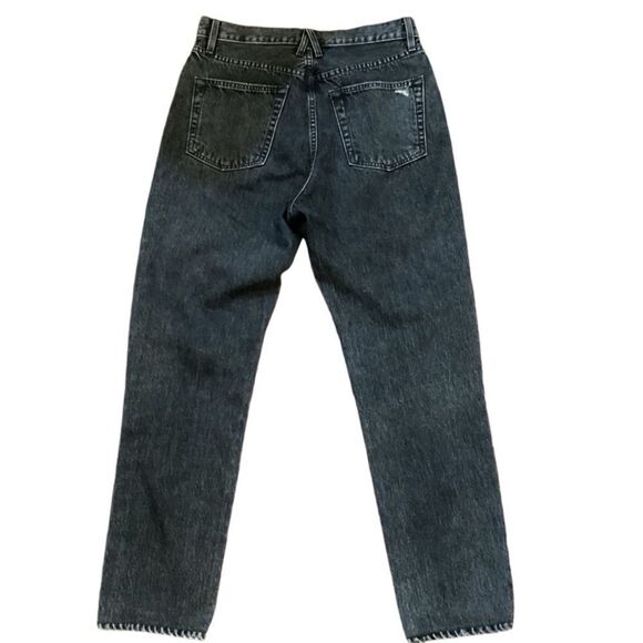 SLVRLAKE Beatnik slim straight distressed rigid denim jeans washed black size 29 - Picture 6 of 13